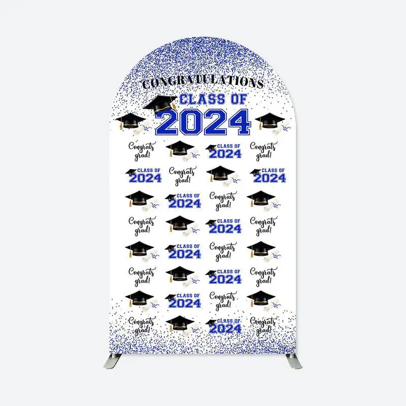 Aperturee Bachelor Cap Step And Repeat Graduation Arch Backdrop | Circle Arch Backdrop Diy | Diy Round Arch Backdrop | Chiara...