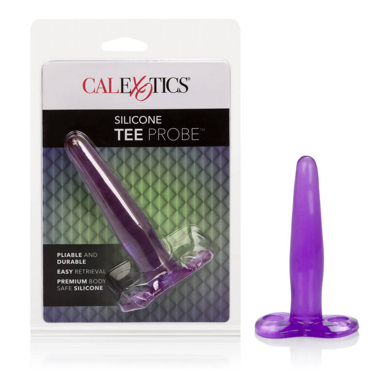 Silicone Tee Probe 4.5 Inches - Purple