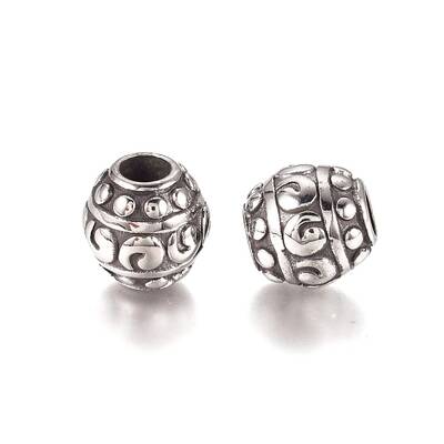 304 Stainless Steel European Beads