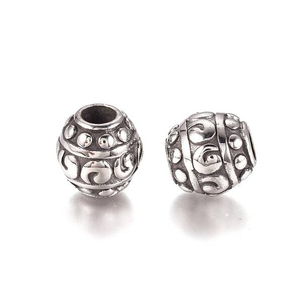 304 Stainless Steel European Beads
