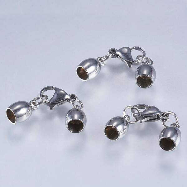 Tarnish Resistant 201 Stainless Steel Cord Ends