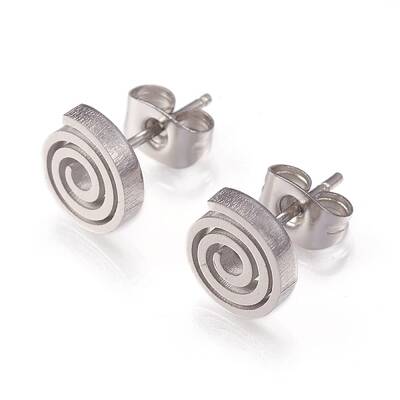 Tarnish Resistant 304 Stainless Steel Stud Earrings