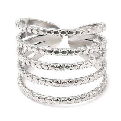 Non-Tarnish 304 Stainless Steel Open Cuff Rings