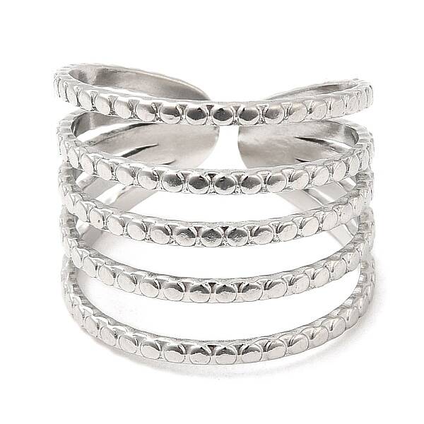 Non-Tarnish 304 Stainless Steel Open Cuff Rings
