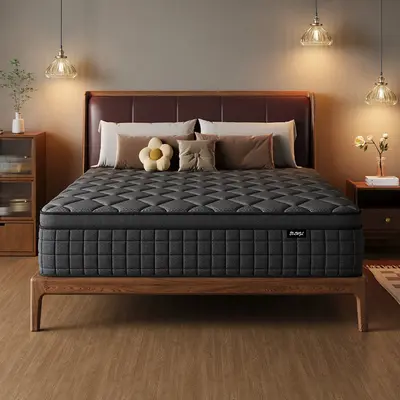 【MYDao】8/10/12/14 Inch Twin, Full, Queen, King Mattress Memory Foam And Spring, Hybrid MattressMedium Firmness, Lumbar Su...
