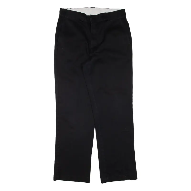 DICKIES Workwear Mens Trousers Black Regular Straight W33 L32