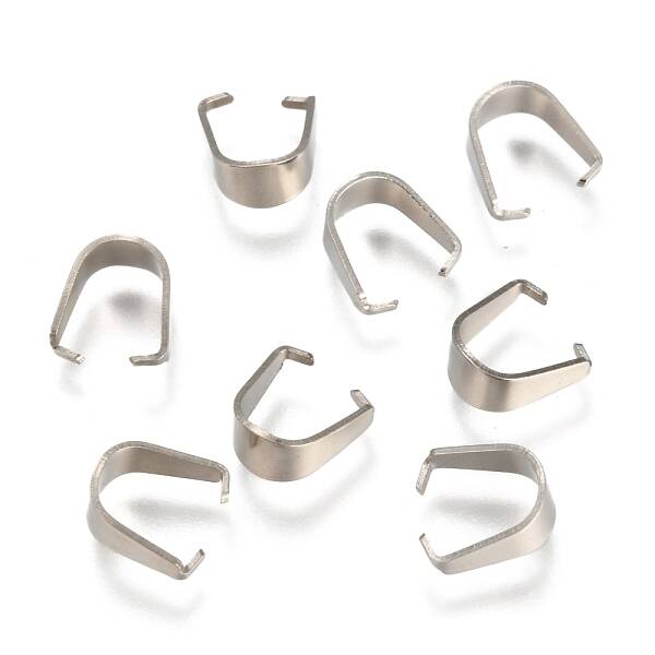 Tarnish Resistant 304 Stainless Steel Snap On Bails