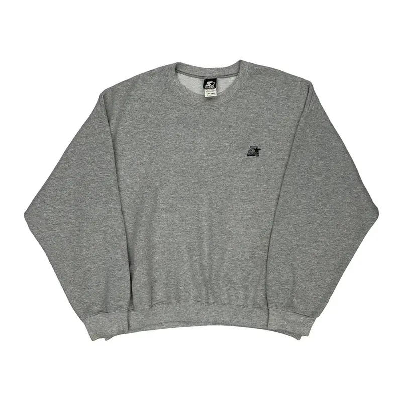 Starter Sweatshirt - XL Grey Cotton Blend