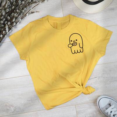 Cute Spooky Coffee Sweatshirt, Womens Ghost Sweatshirt, Spooky Season, Fall Coffee Lover Shirt, Halloween Party Shirt, Fall G...