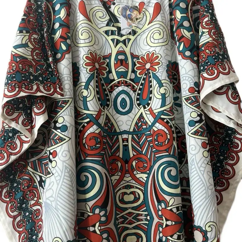 Plus Size Kaftan Dress for Women - Casual Spring, Summer, Beach Vacation, Floral and Patterned Design, Versatile Style