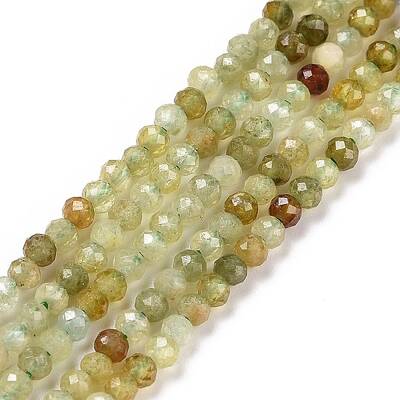 Natural Green Garnet Beads Strands