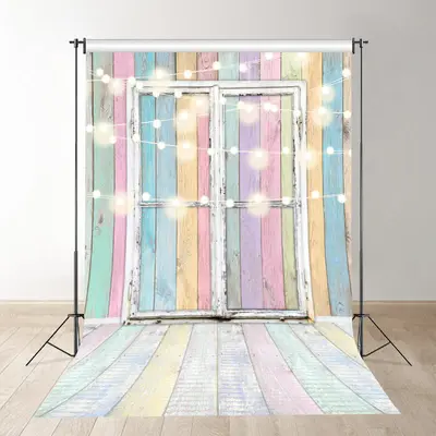 Glitter Rainbow Color Door And Wall Photo Backdrop - Aperturee