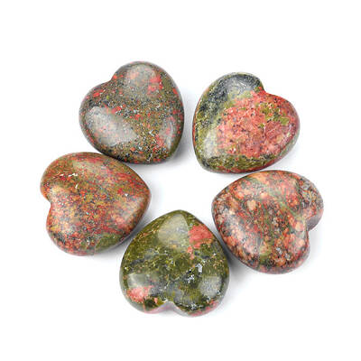Natural Unakite Healing Stones
