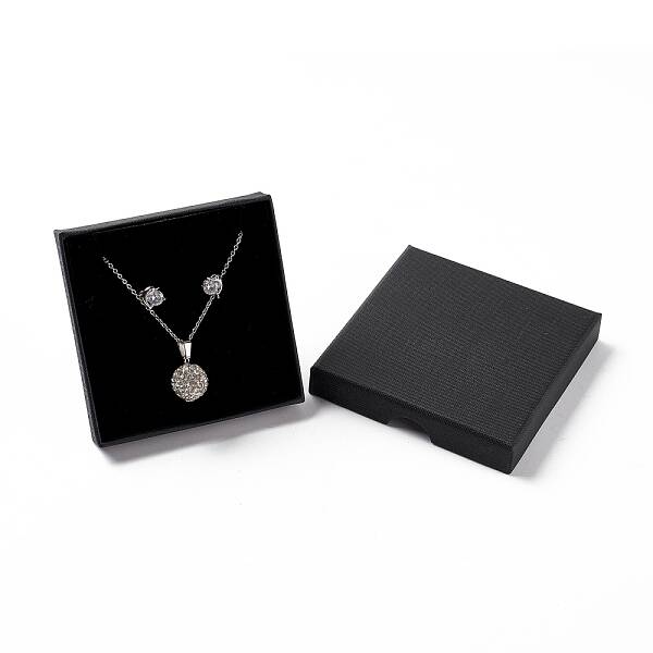 Paper with Sponge Mat Necklace Boxes