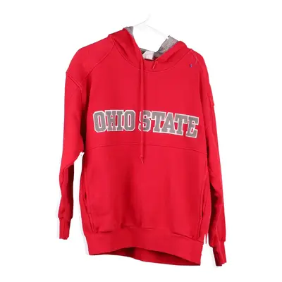 Ohio State Majestic Hoodie - Large Red Cotton Blend