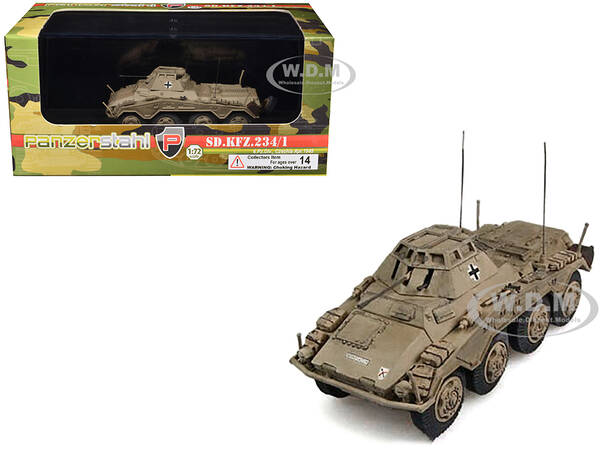 Sd.Kfz. 234/1 Armored Vehicle 6th Panzer Division Czechoslovakia (1945) German Army 1/72 Diecast Model by Panzerstahl