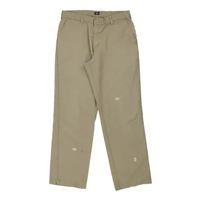 Dickies Trousers - 34W 28L Beige Polyester Blend