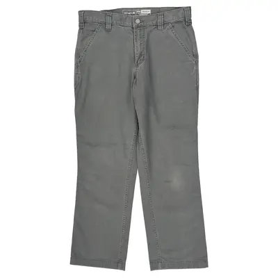 Workwear Carhartt Trousers - 32W 28L Grey Cotton Blend