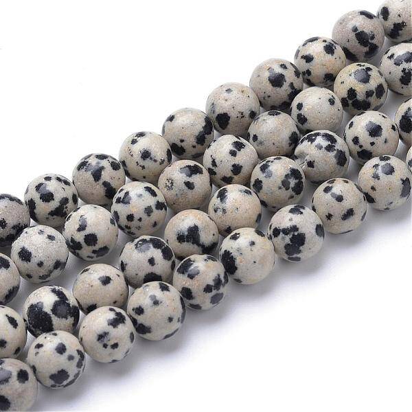 Natural Dalmatian Jasper Bead Strands