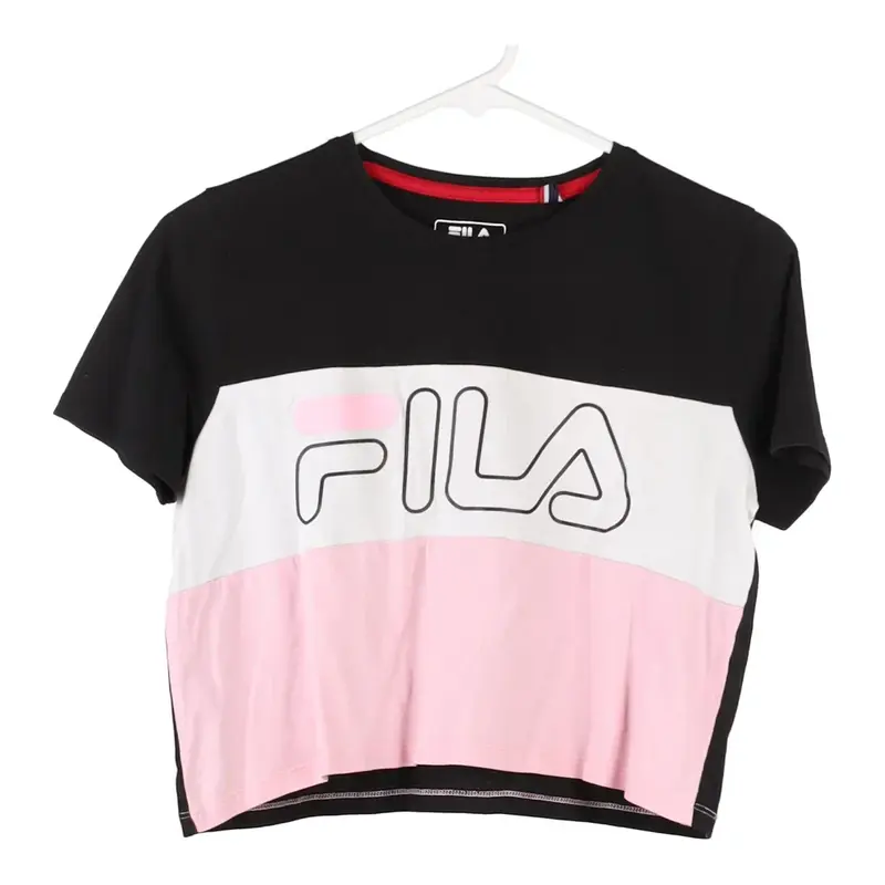 Fila Crop Top - XS Block Colour Cotton