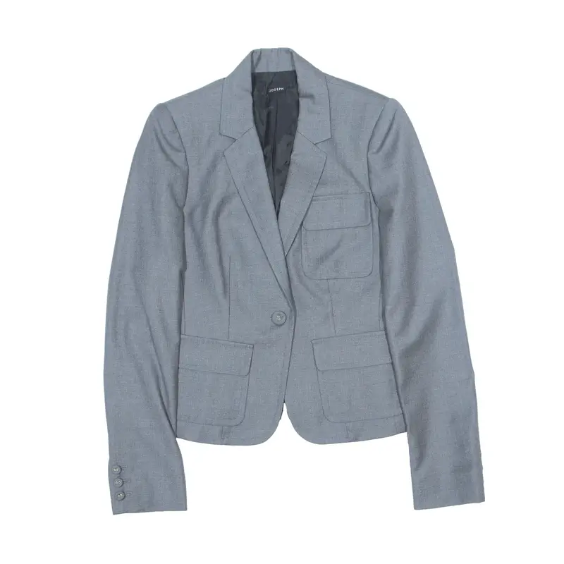 JOSEPH Blazer Jacket Grey Wool Womens S