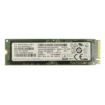 SSD0F66219 Lenovo 512GB MLC PCI Express 3.0 x4 NVMe M.2 2280 Internal Solid State Drive