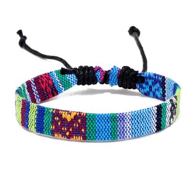 Cloth Rope Braided Flat Cord Bracelet