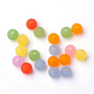 Round Transparent Acrylic Beads