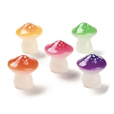 Luminous Resin Mushroom Ornament
