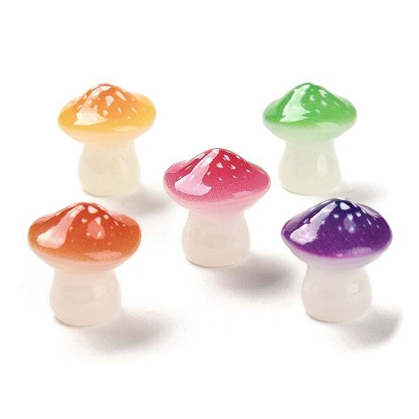 Luminous Resin Mushroom Ornament