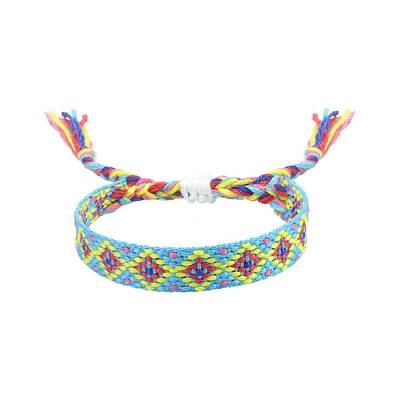 Rhombus Polyester Braided Cord Bracelet