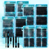 Individual False Eyelashes Kit, Mixed Length & Styles Natural Look Eyelash Extensions, Eyelash Cluster Kit, Self Grafting Cur...