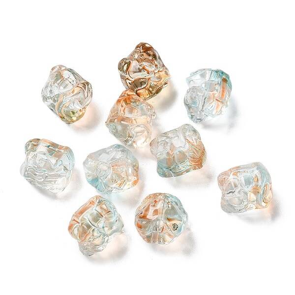 Baking Painted Transparent Glass Beads