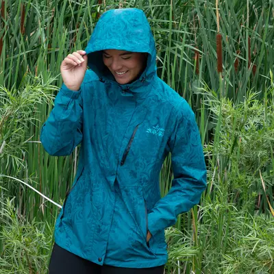 Paw Symphony Magical Print Rain Jacket - Orchid - L