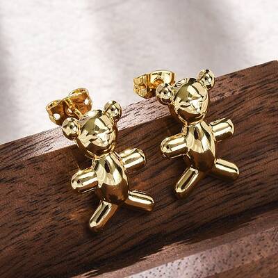 Brass Stud Earrings