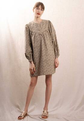 Dress -1610 5167 Lt-Olive-Floral | Color: LT OLIVE FLORAL | Size: M