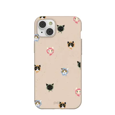 Seashell Cat Couture iPhone 14 Plus Case