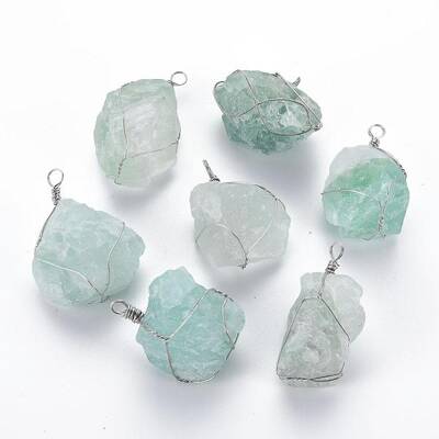 Natural Fluorite Pendants