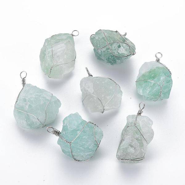 Natural Fluorite Pendants