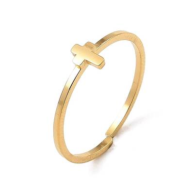 304 Stainless Steel Adjustable Open Cuff Rings