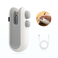 MINI BAG SEALER, Portable Food Storage Sealing Machine, 2 in 1 USB Charging Sealer, Precision Cutting, Heat Sealer (1, White)...
