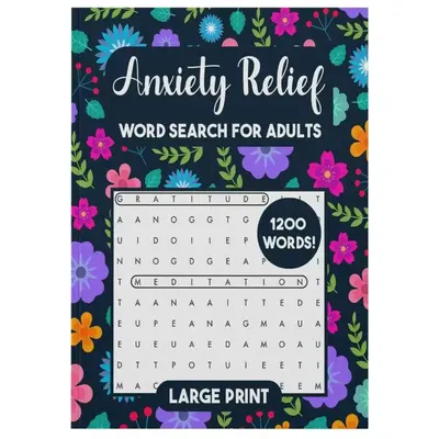 Word Search Puzzle Book for Parkinson's disease treatment, Teens & Seniors，Large Print，1200 Word and 99 Page，Anxiety Re...