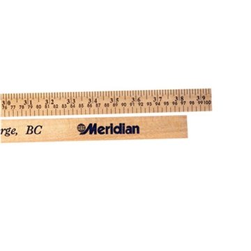 250 Promotional Meterstick - Natural Finish - Dual Scale