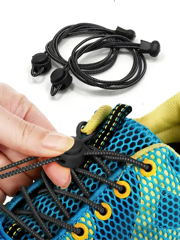 Simple Plain Elastic Lace-free Shoelaces, Casual High Elastic Quick Laces for Women & Men, Casual Versatile Shoelace for Snea...