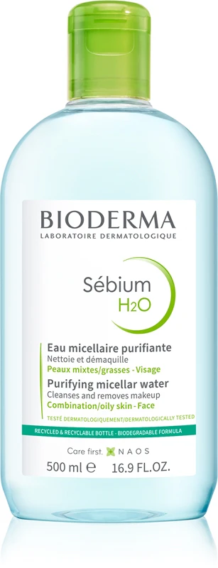 Bioderma Sébium H2O Purifying cleansing micellar solution 500 ml