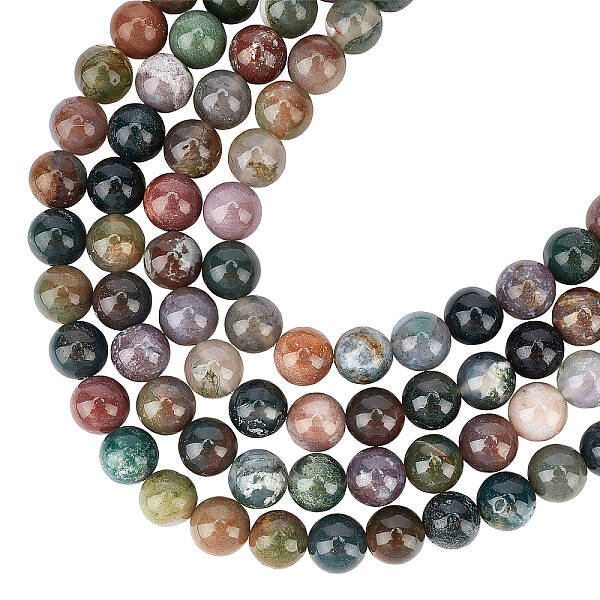 Natural Indian Bloodstone Beads Strands