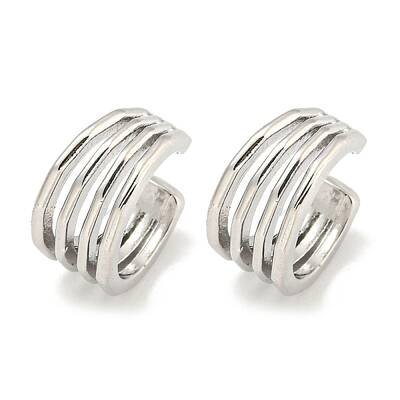 Brass Cuff Earrings