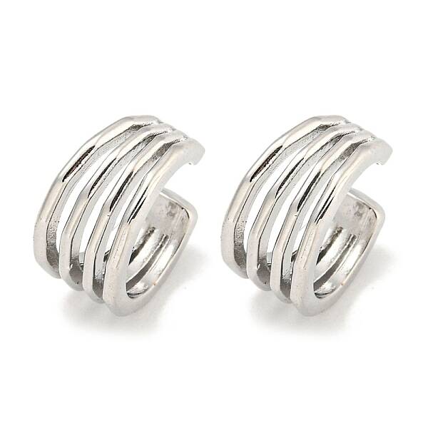 Brass Cuff Earrings