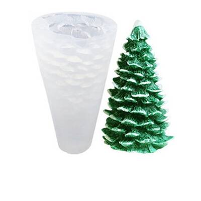 3D Christmas Tree DIY Candle Silicone Molds