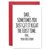 Dad's Birthday Card, Heartwarming Positive Message Card, Funny Dad Card Perfect for Father's Day Or Special Occasions, Great ...